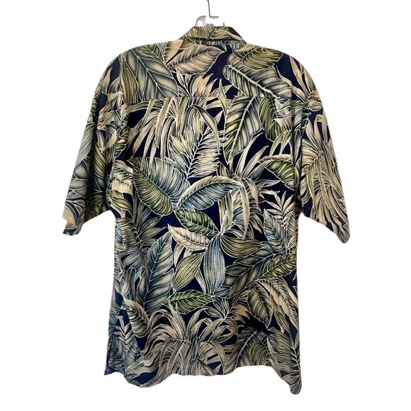 Tori Richard Men's Short Sleeve Hawaiian Tropical Cotton Lawn Dress Shirt Size L - Picture 2 of 9